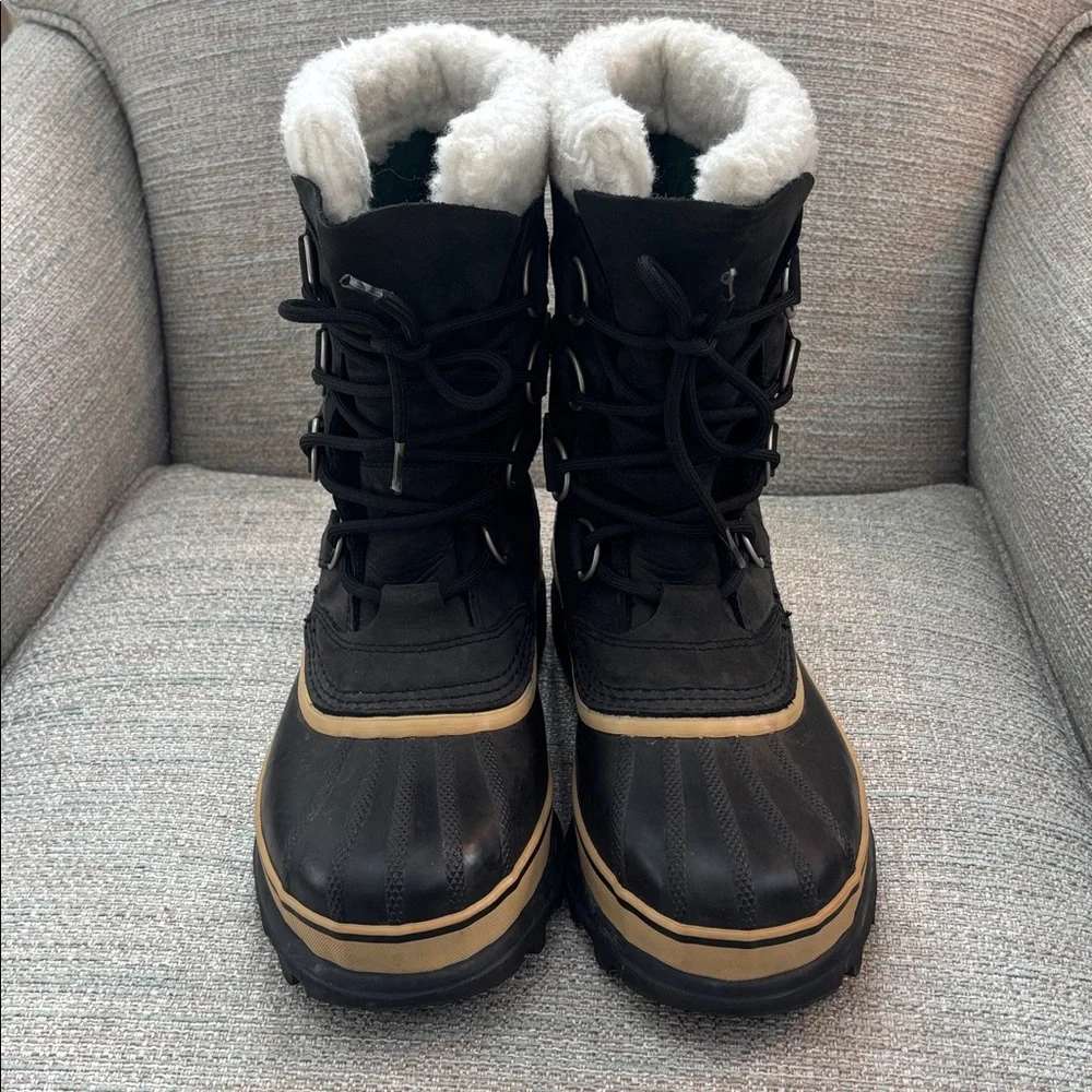 SOREL Black Caribou Waterproof Insulated Winter Boots Women’s‎ size 7